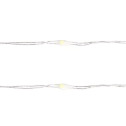 Lampki choinkowe drucikowe na 3 baterie AA 50 Led 5m Zimne